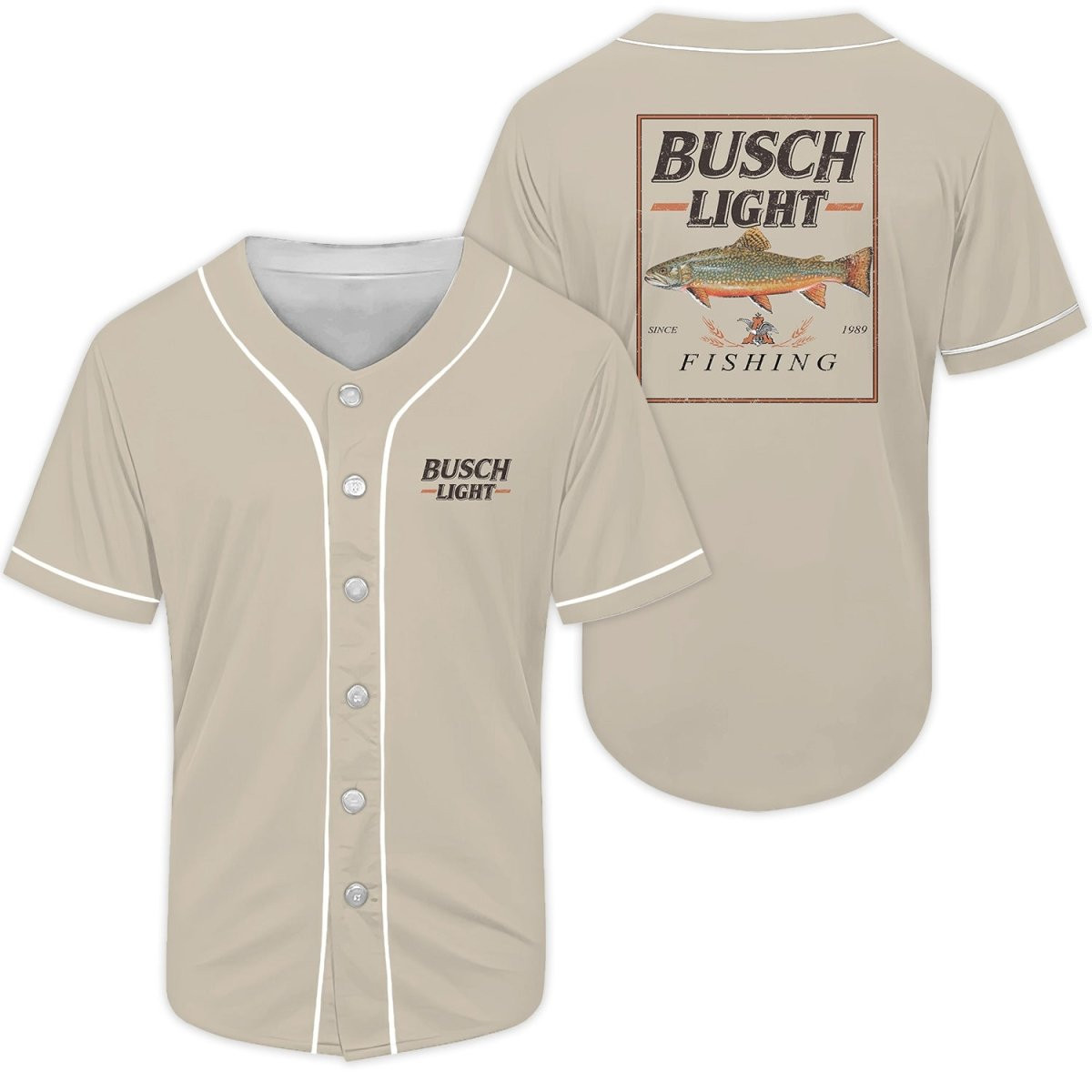 Buildercar - Busch Light Fishing Baseball Jersey