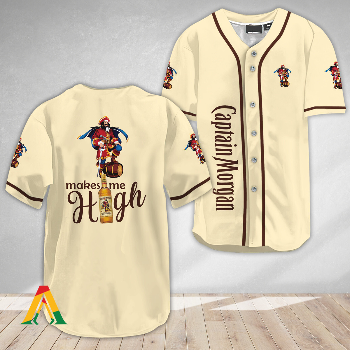 Buildercar - Captain Morgan Make Me High Baseball Jersey