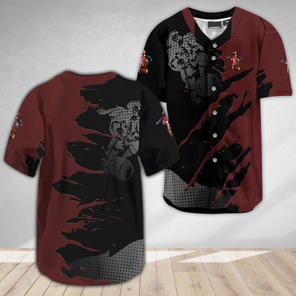 Buildercar - Captain Morgan Metal Crack Pattern Baseball Jersey