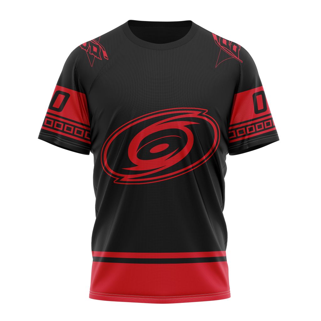 Buildercar - Carolina Hurricanes Special Two-tone Design 01 Personalized Name And Number T-Shirt