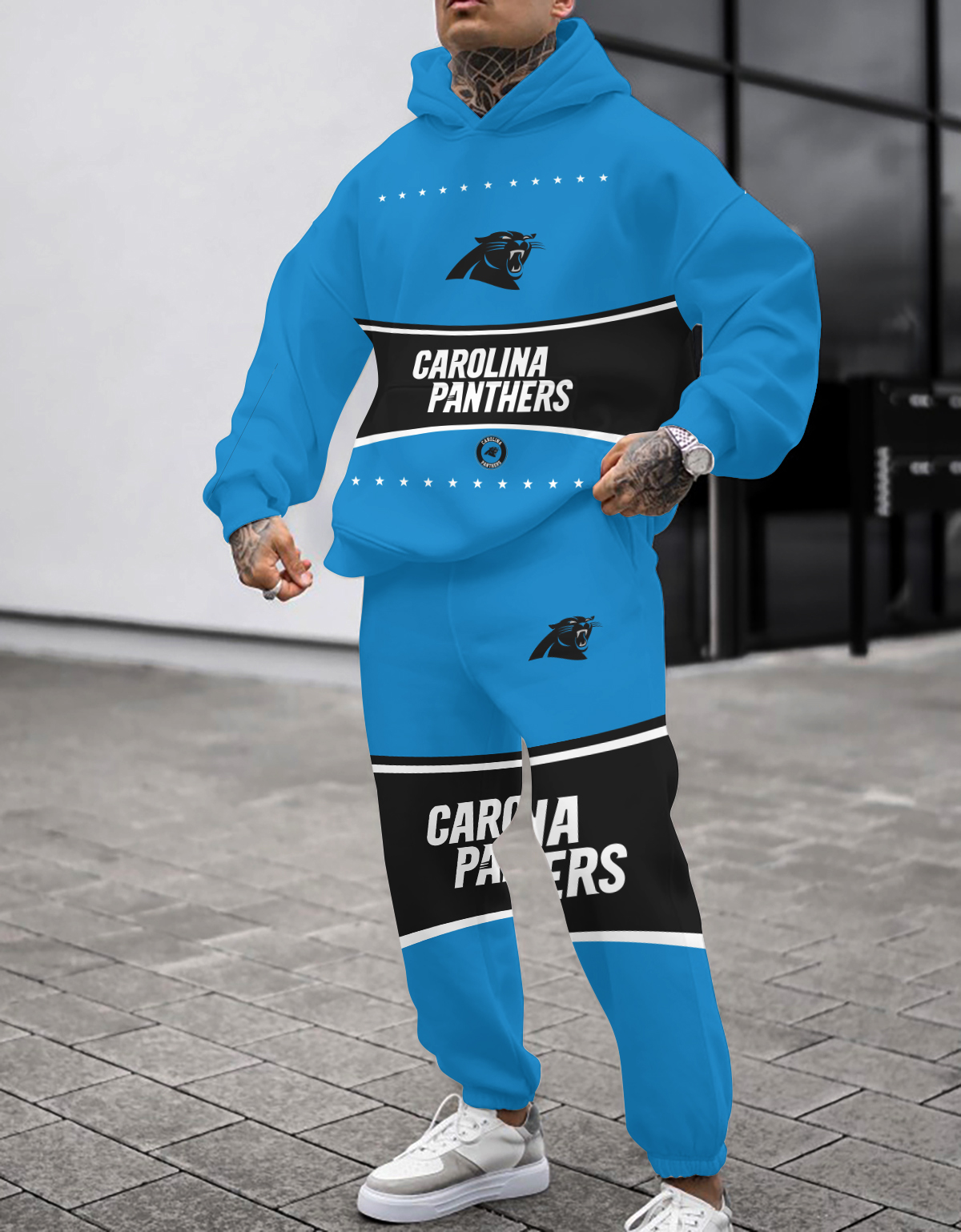 Buildercar - Carolina Panthers NFL Sport Hoodie Tracksuit Style 47