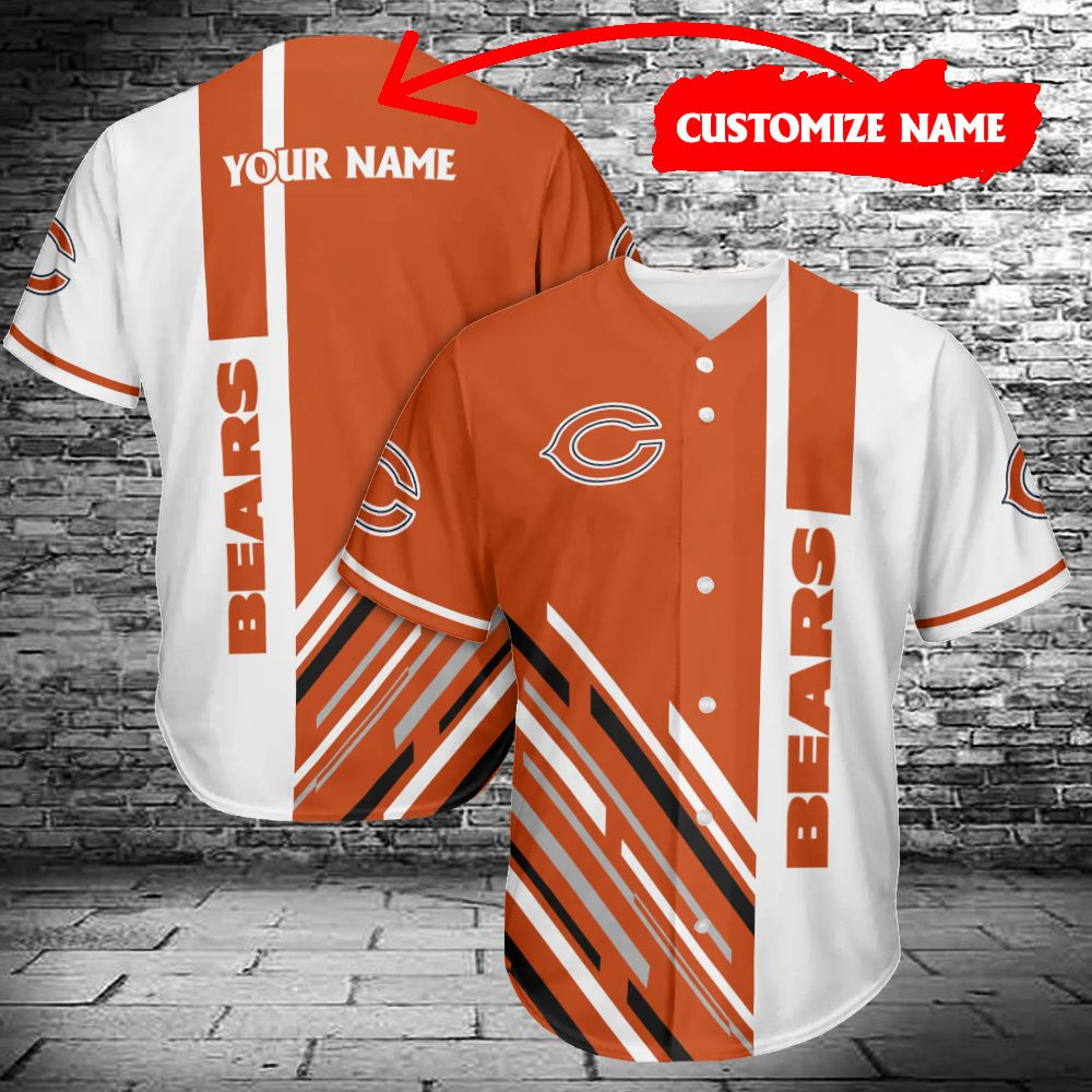 Buildercar - Chicago Bears Personalized Baseball Jersey