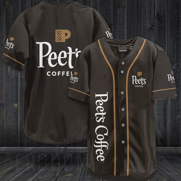Buildercar - Chocolate Peet's Coffee Baseball Jersey