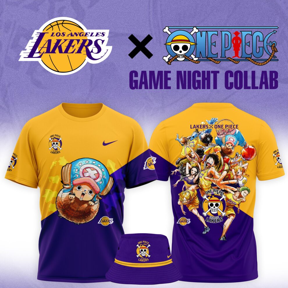 Buildercar - Chopper One Piece feat NBA Lakers Logo T-Shirt Hoodie Suit
