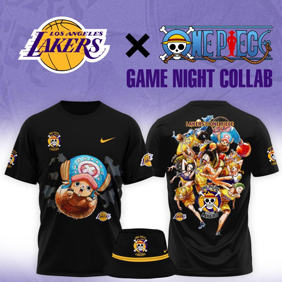 Buildercar - Chopper One Piece feat NBA Lakers T-Shirt Hoodie Suit