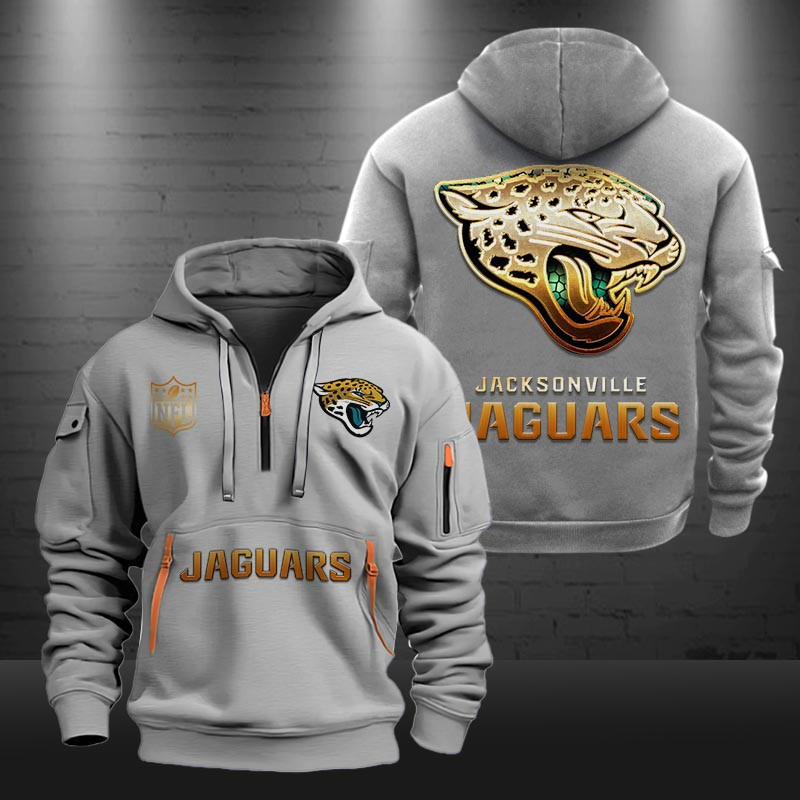 Buildercar - Cincinnati Bengals Golden Logo NFL Quarter Zip Hoodie