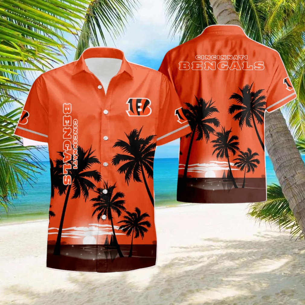 Buildercar - Cincinnati Bengals NFL Coconut Night Moon Summer Hawaiian Shirt