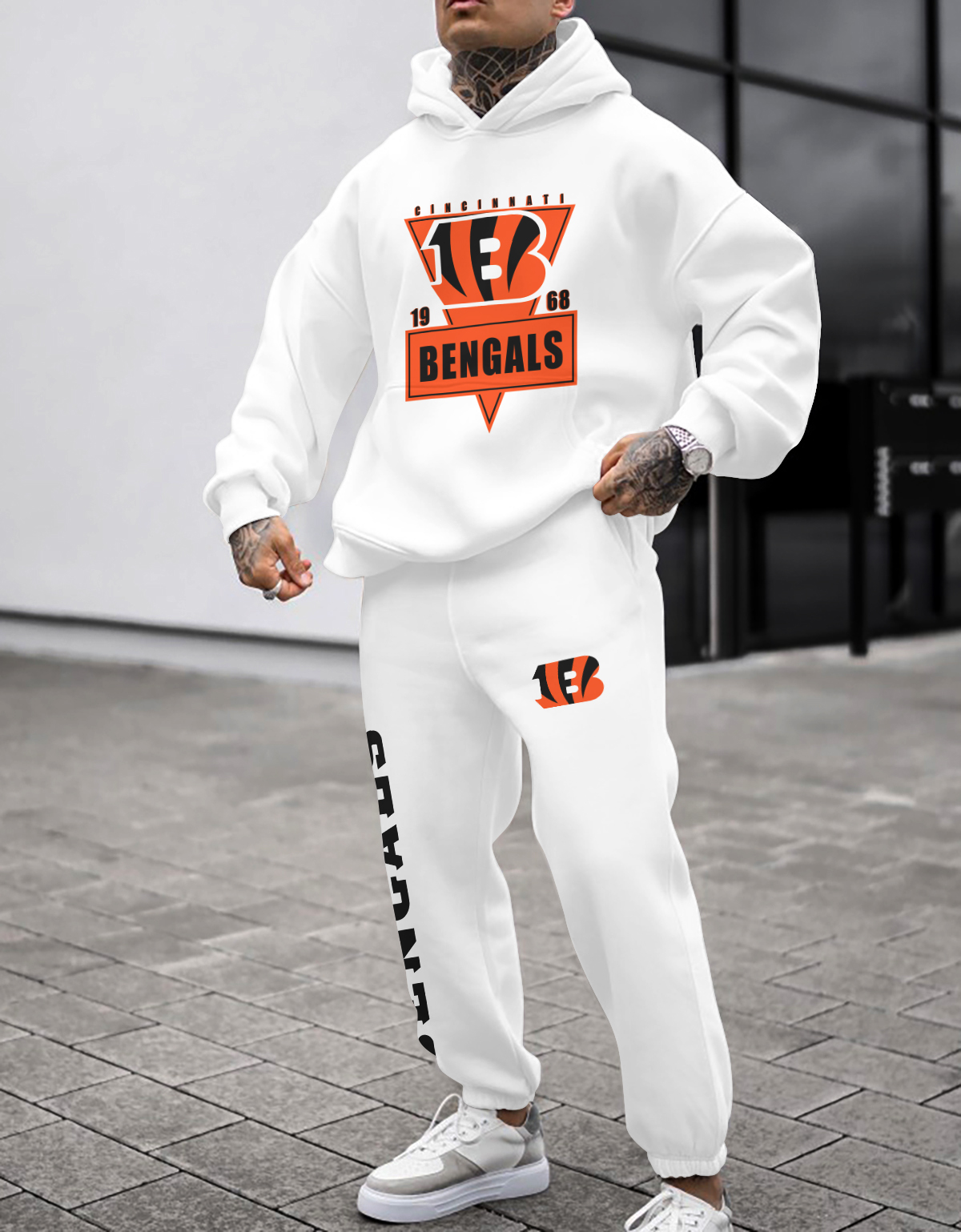 Buildercar - Cincinnati Bengals NFL Sport Hoodie Tracksuit Style 29