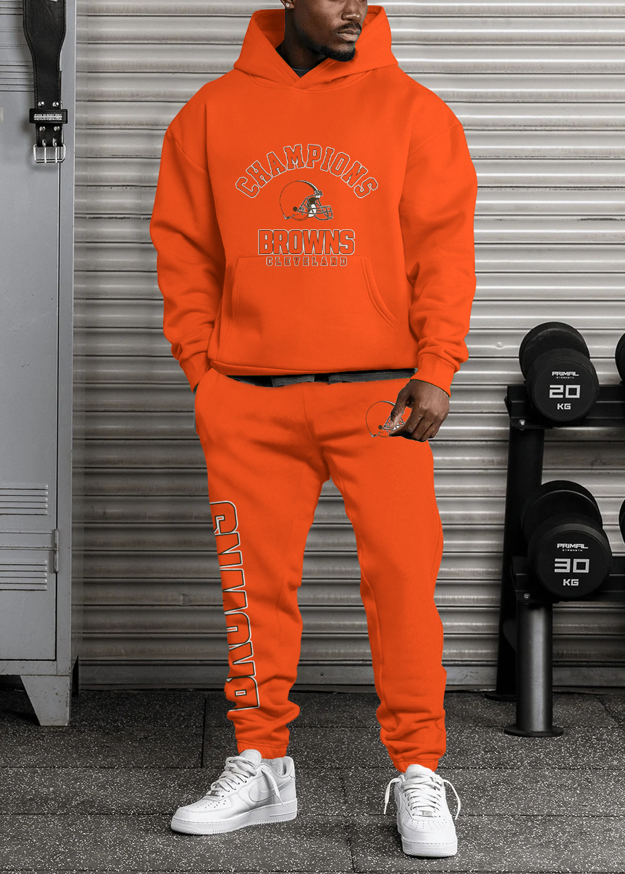 Buildercar - Cleveland Browns NFL Sport Hoodie Tracksuit Style 10