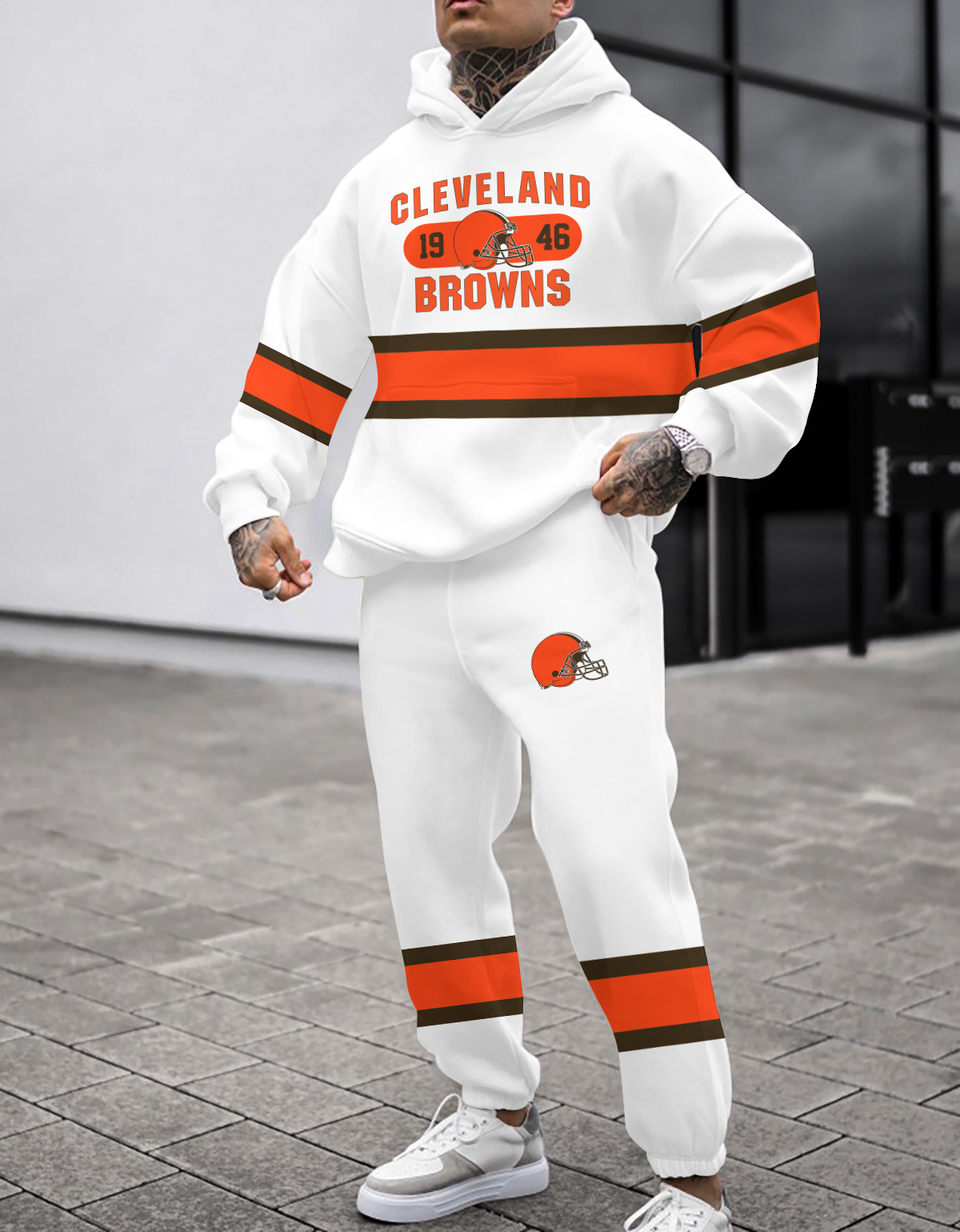 Buildercar - Cleveland Browns NFL Sport Hoodie Tracksuit Style 16