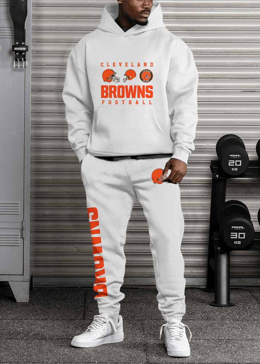 Buildercar - Cleveland Browns NFL Sport Hoodie Tracksuit Style 22