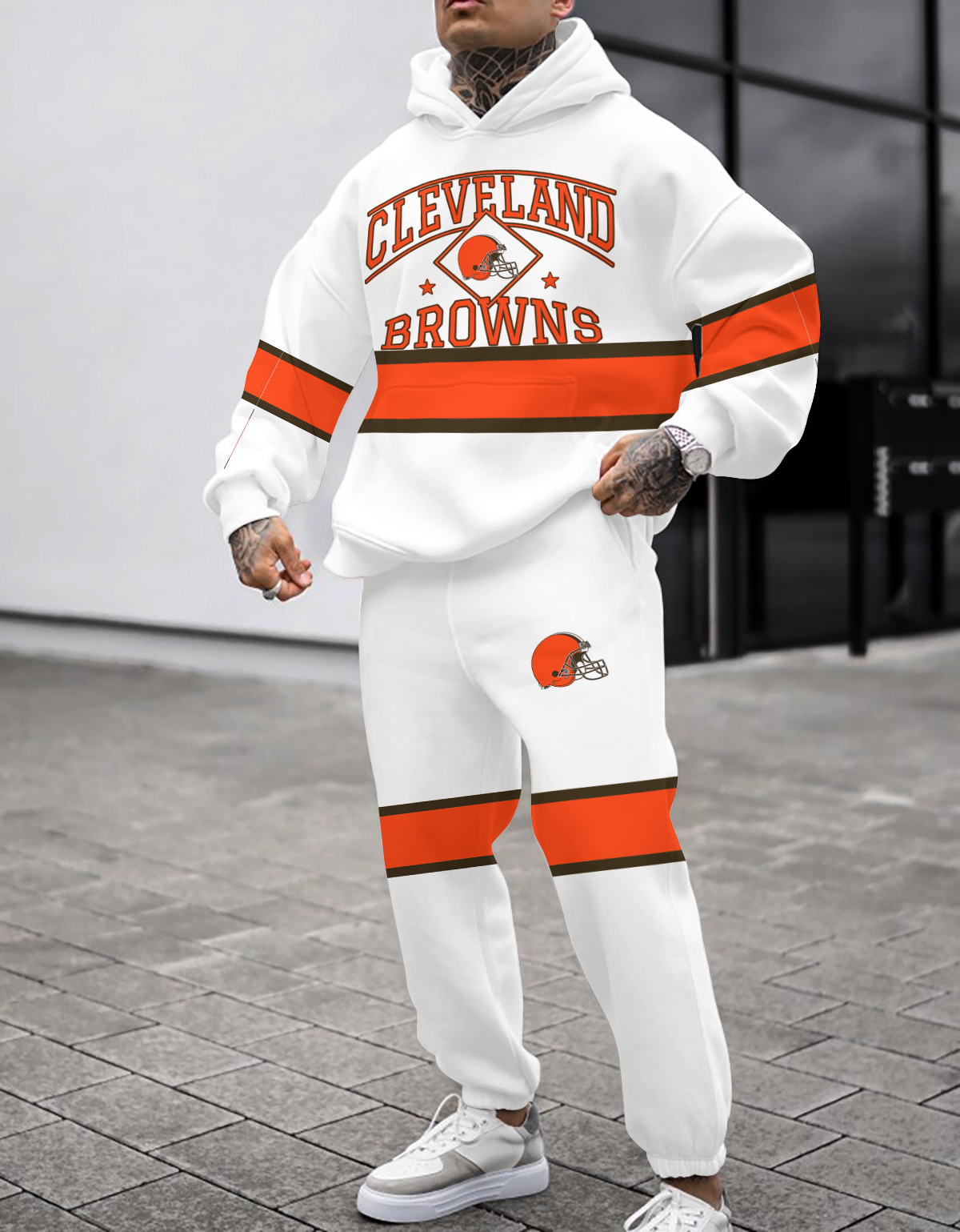 Buildercar - Cleveland Browns NFL Sport Hoodie Tracksuit Style 30
