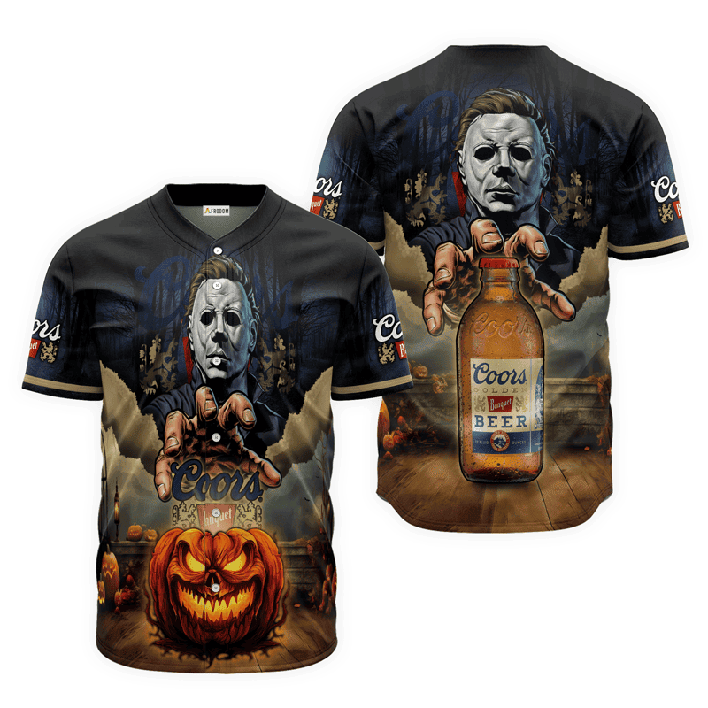 Buildercar - Coors Banquet Halloween Michael Myers Baseball Jersey