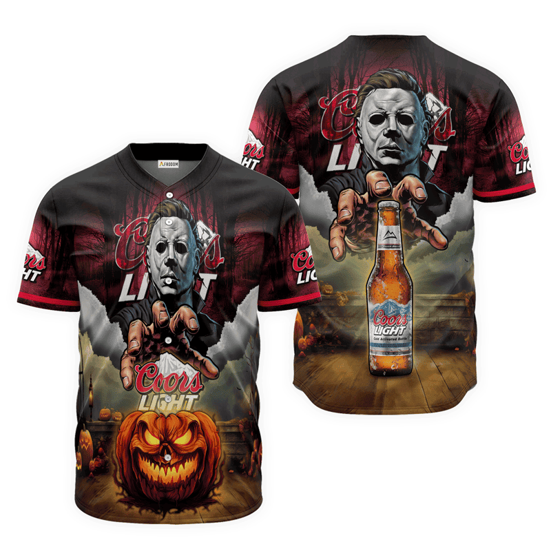 Buildercar - Coors Light Halloween Michael Myers Baseball Jersey