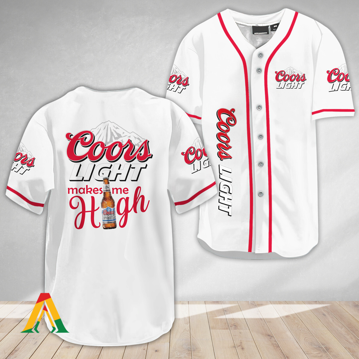 Buildercar - Coors Light Make Me High Baseball Jersey