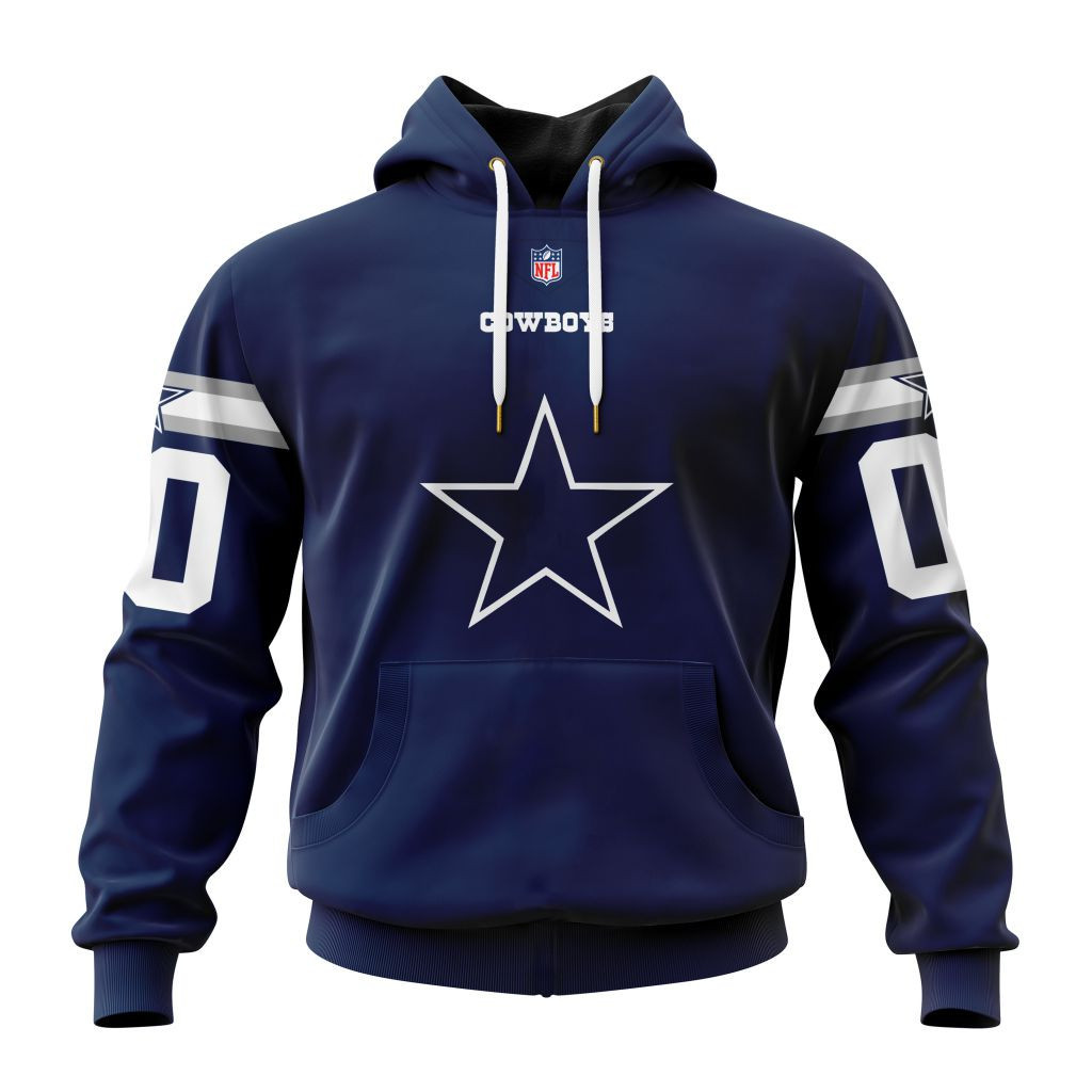 Buildercar - Dallas Cowboys Custom Name and Number Hoodie