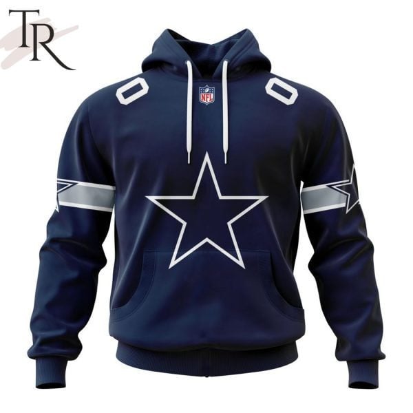 Buildercar - Dallas Cowboys Personalized Name And Number NFL 3D Hoodie Style 96
