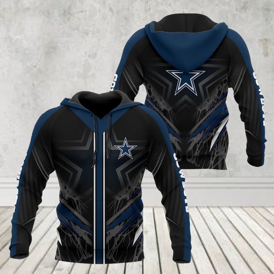 Buildercar - Dallas Cowboys Star Logo NFL Football Team Hoodie