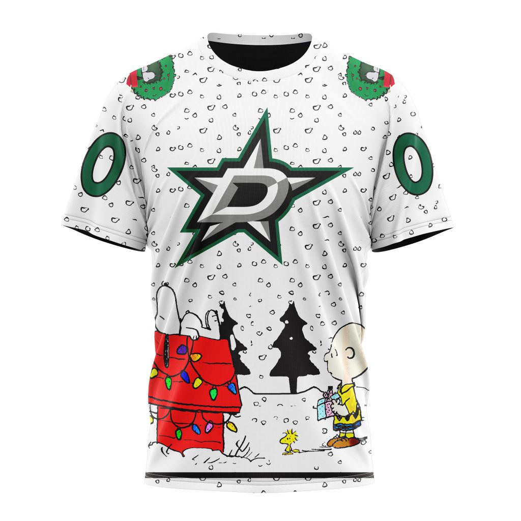 Buildercar - Dallas Stars Special Peanuts Design Style 301 NHL T-shirt