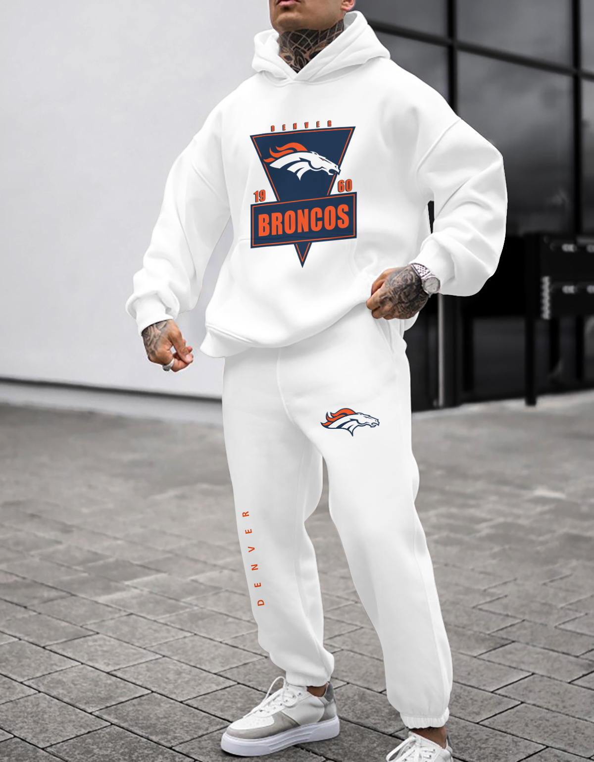 Buildercar - Denver Broncos NFL Sport Hoodie Tracksuit Style 403
