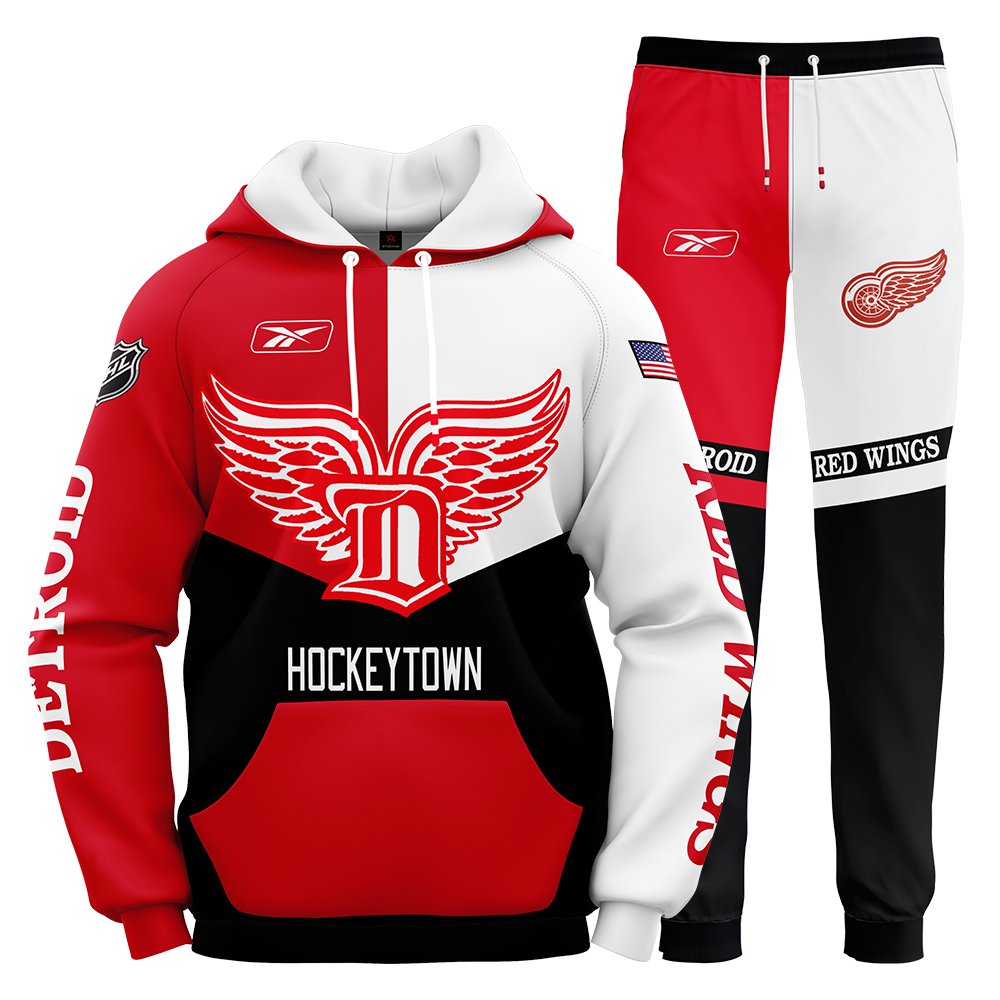 Buildercar - Detroit Red Wings NHL Team Sport Hoodie Tracksuit