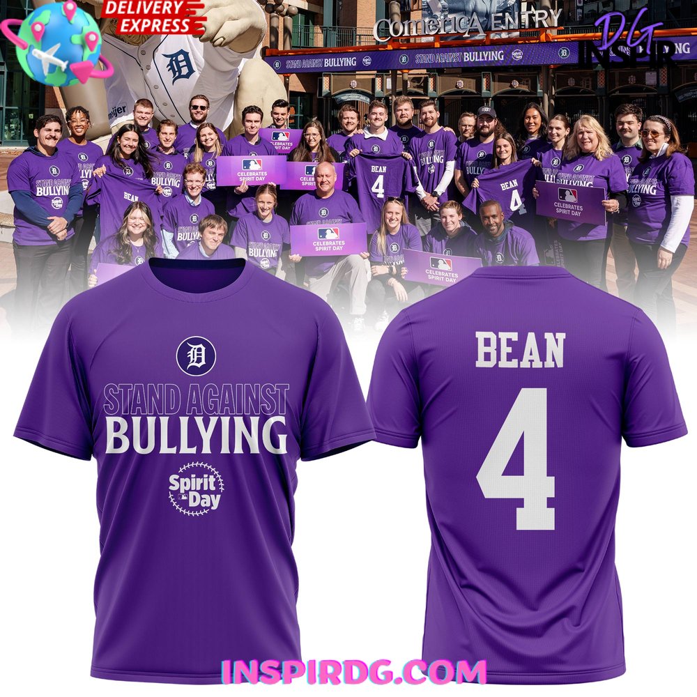 Buildercar - Detroit Tigers Stand Against Bullying Spirit Day 2025 NHL T-shirt