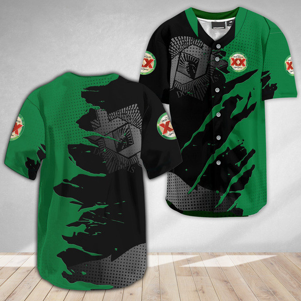 Buildercar - Dos Equis Metal Crack Pattern Baseball Jersey