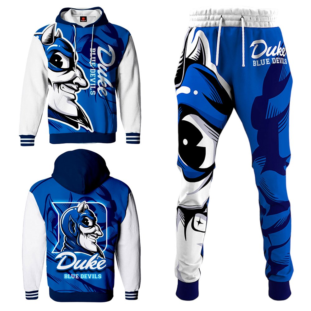 Buildercar - Duke Blue Devils NCAA Football Team Sport Hoodie Tracksuit