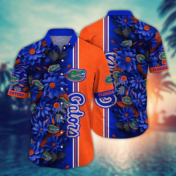 Buildercar - Florida Gators Tropical Floral Hawaiian Shirt