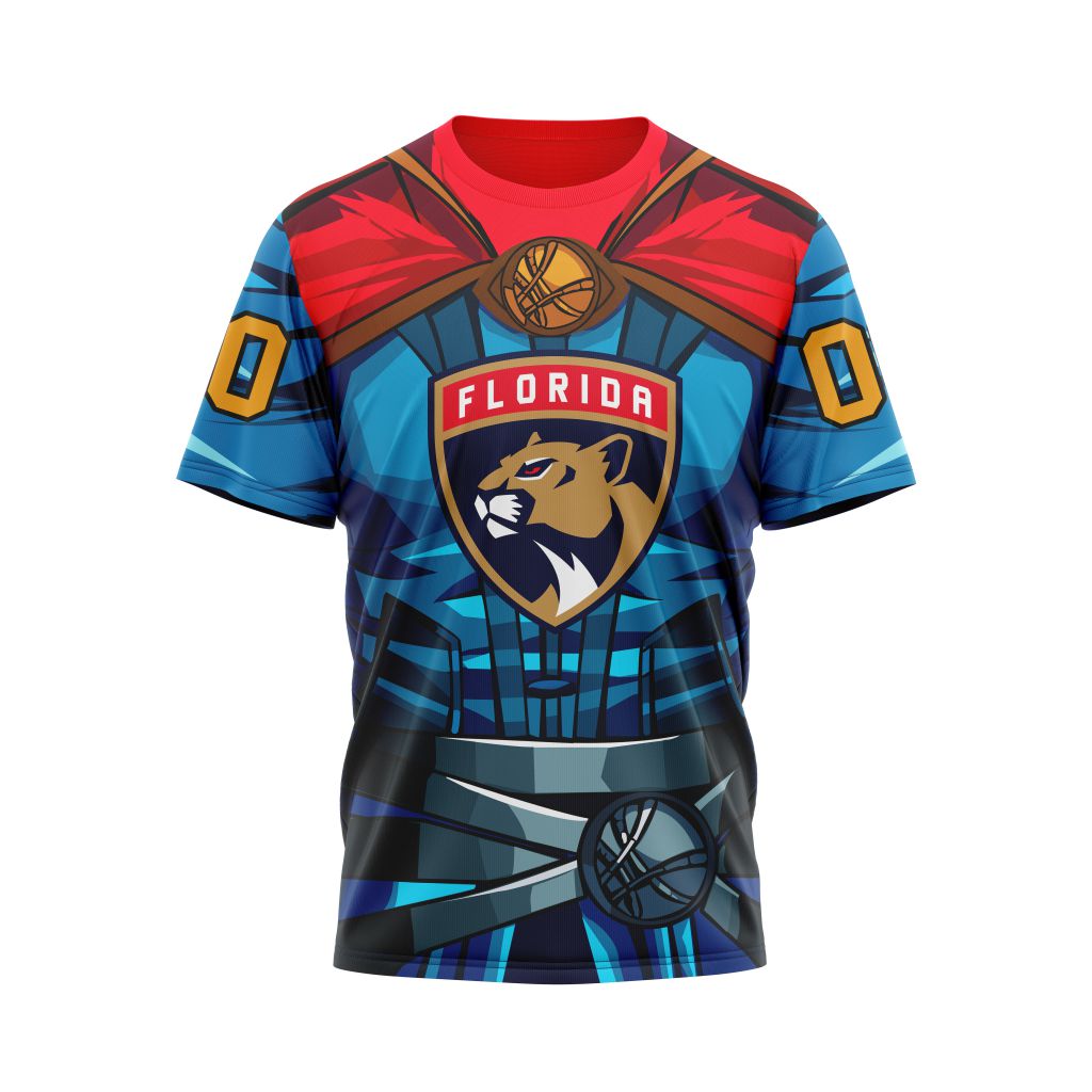 Buildercar - Florida Panthers feat Doctor Strange Design For Father Day Personalized Name And Number T-Shirt