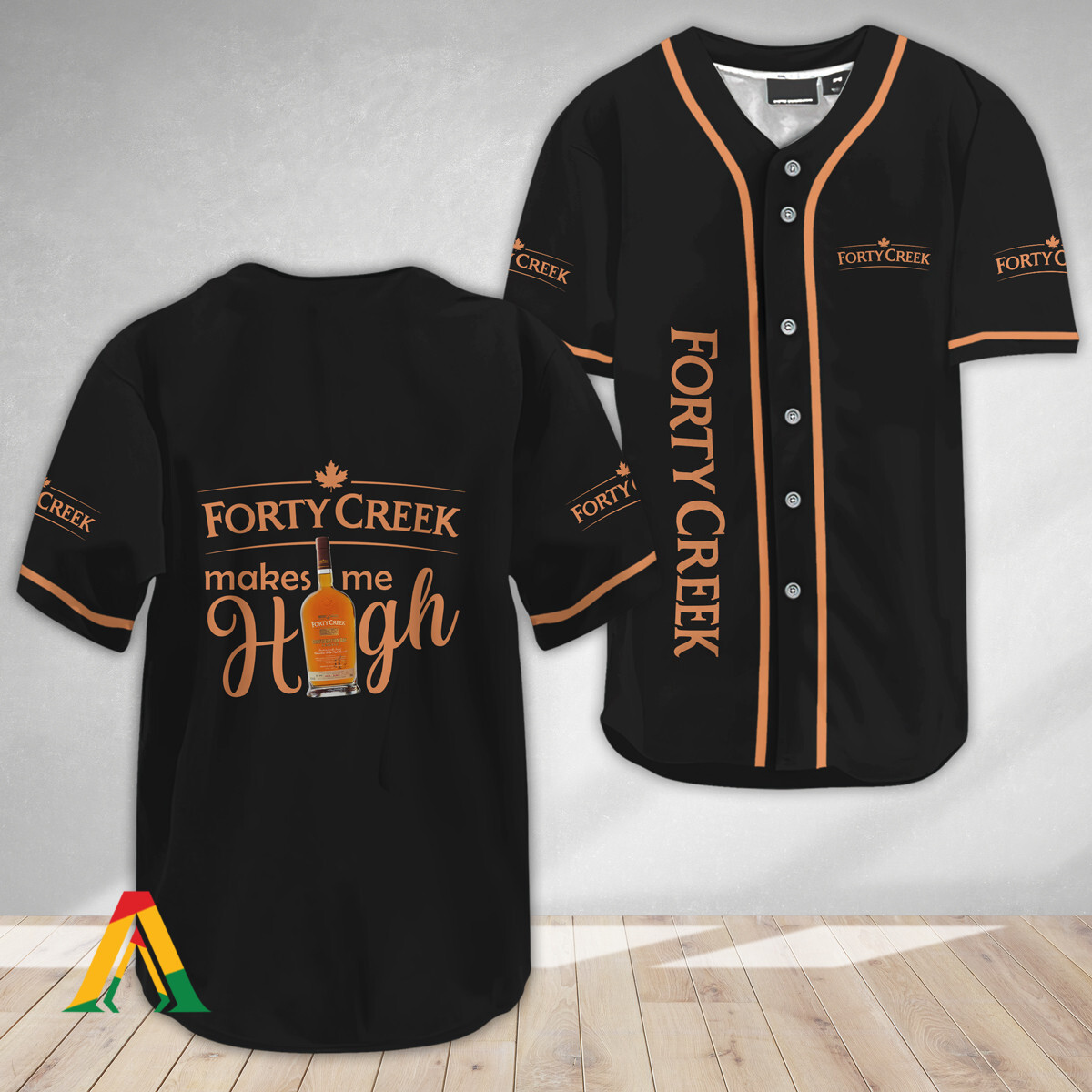 Buildercar - Forty Creek Whisky Make Me High Baseball Jersey