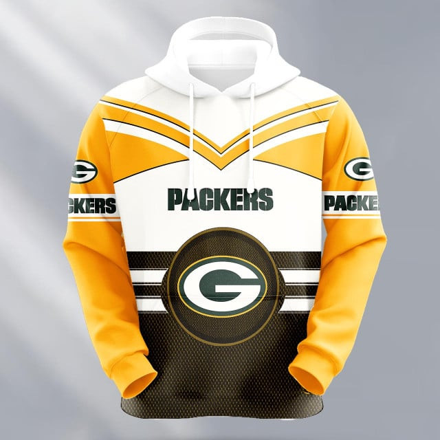 Buildercar - Green Bay Packers Logo NFL 3D Hoodie Style 190