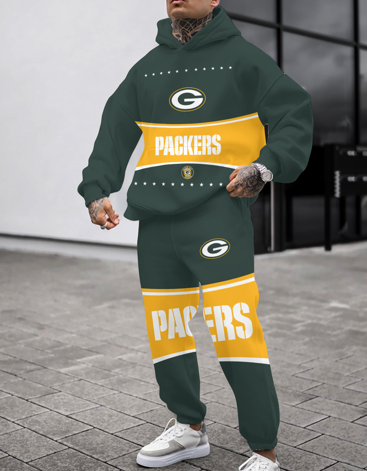 Buildercar - Green Bay Packers NFL Sport Hoodie Tracksuit Style 119