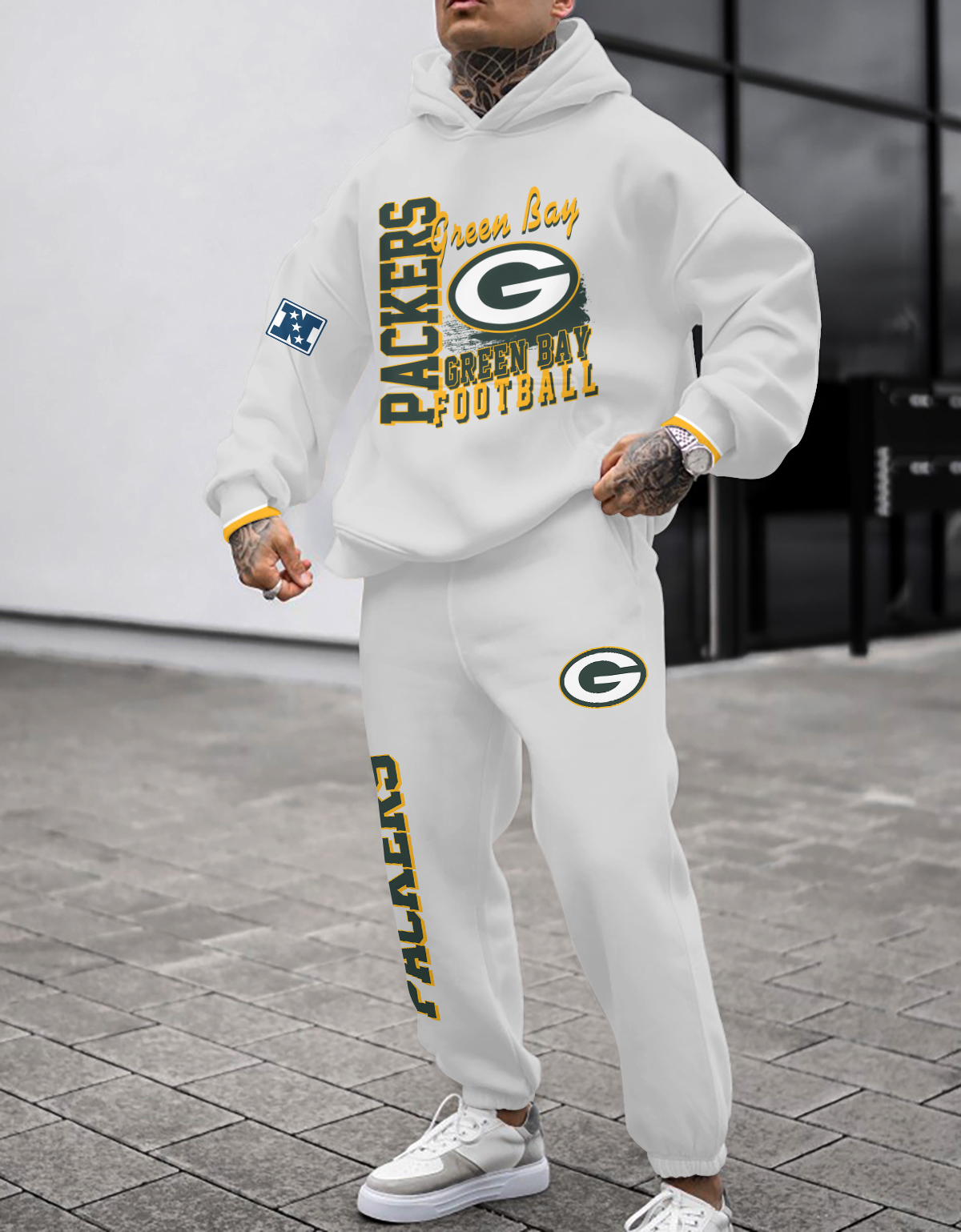 Buildercar - Green Bay Packers NFL Sport Hoodie Tracksuit Style 18