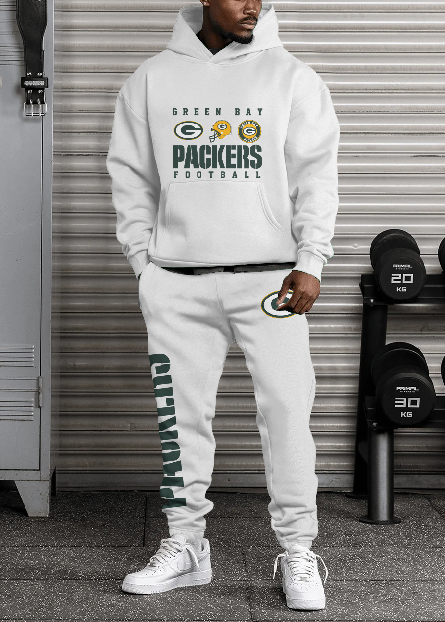 Buildercar - Green Bay Packers NFL Sport Hoodie Tracksuit Style 58