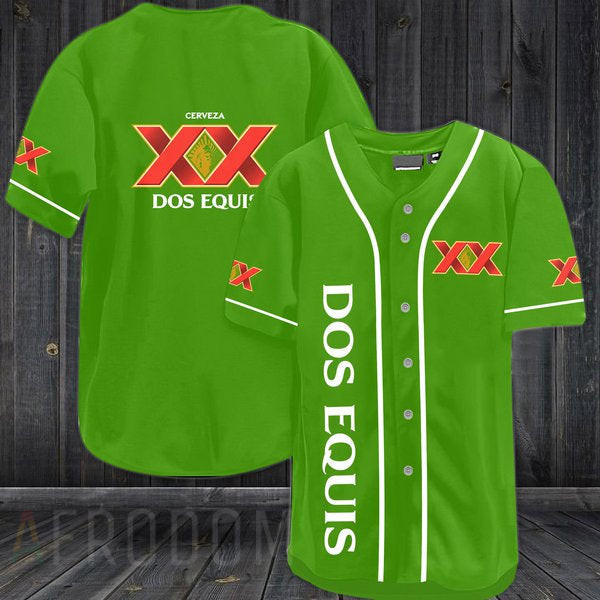 Buildercar - Green Dos Equis Baseball Jersey