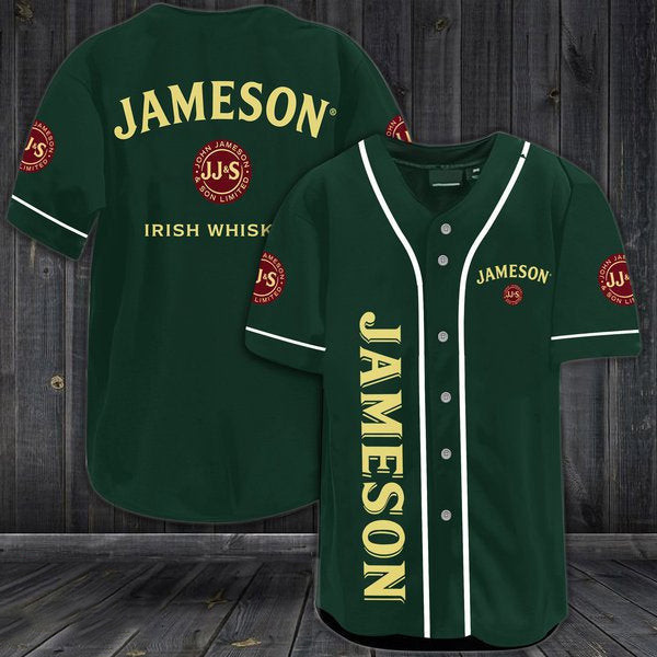 Buildercar - Green Jameson Whiskey Baseball Jersey