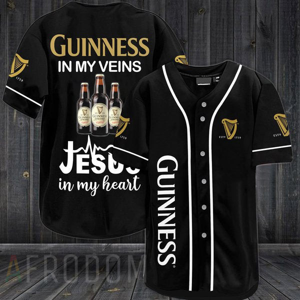 Buildercar - Guinness In My Veins Baseball Jersey