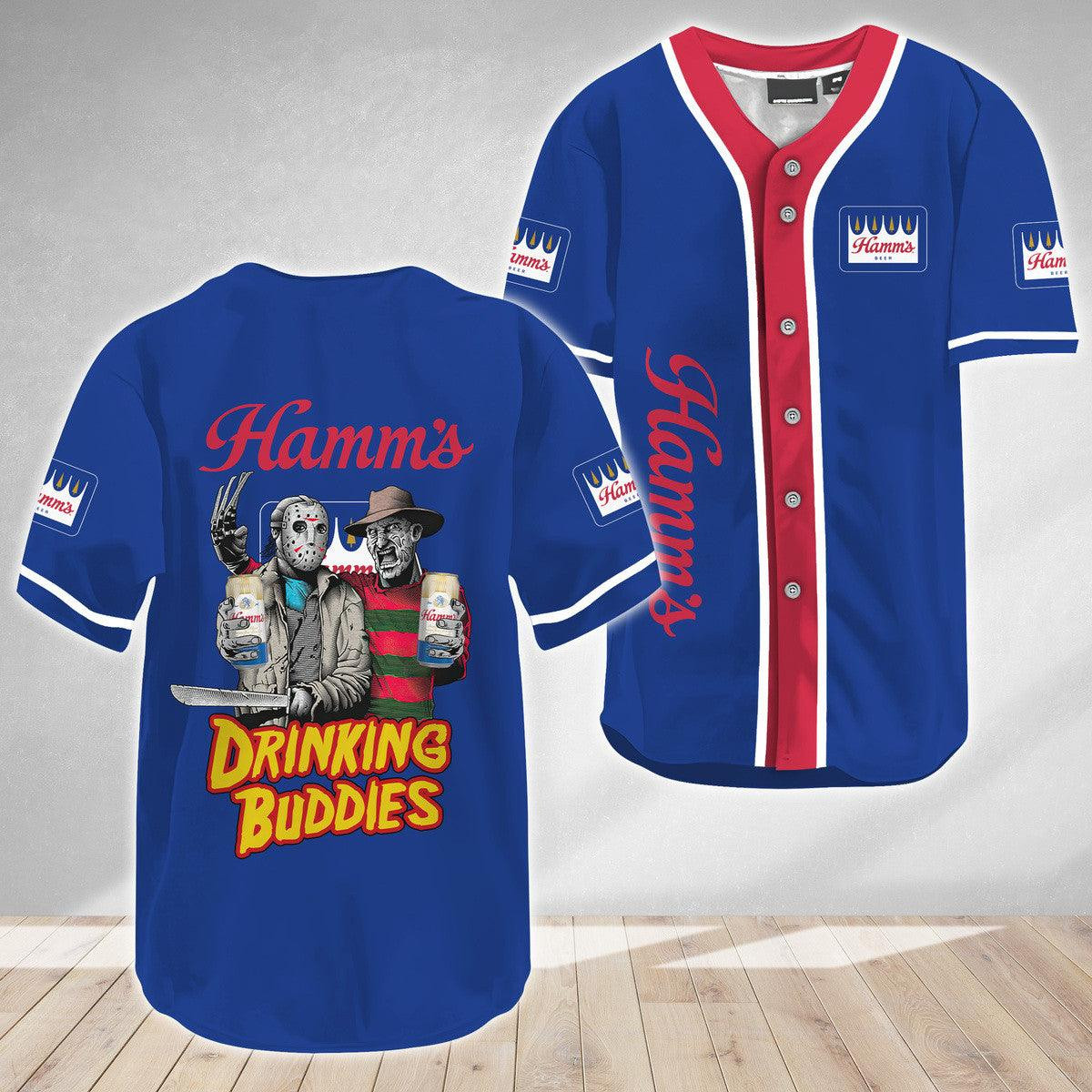 Buildercar - Hamm's Halloween Freddy Krueger Baseball Jersey