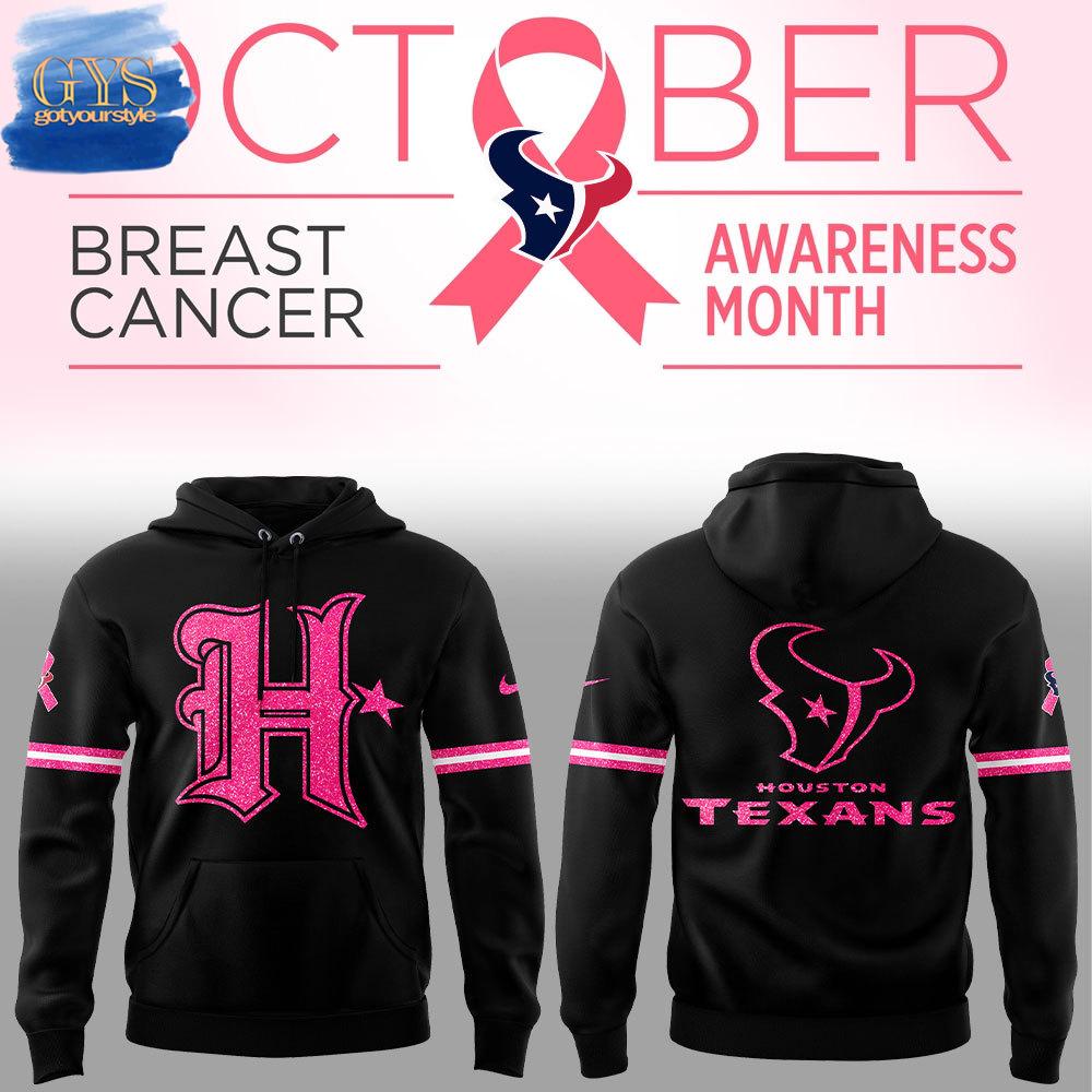 Buildercar - Houston Texans Breast Cancer Awareness Month 2024 Hoodie