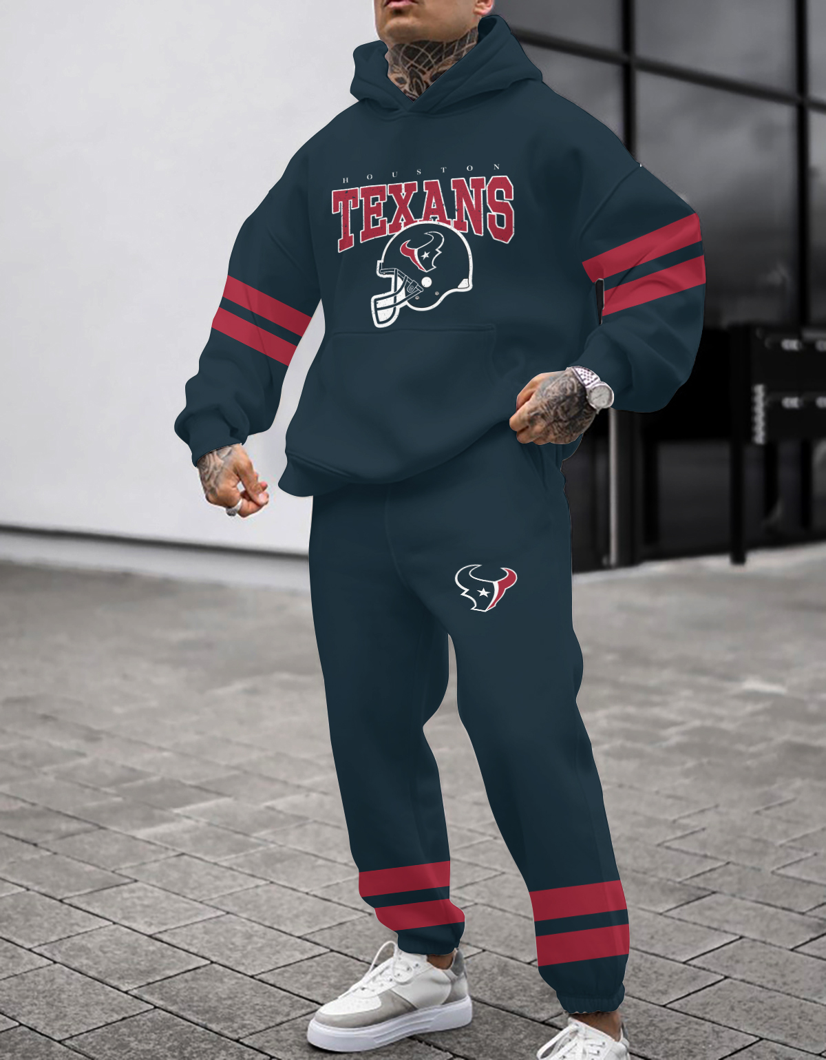 Buildercar - Houston Texans NFL Sport Hoodie Tracksuit Style 296