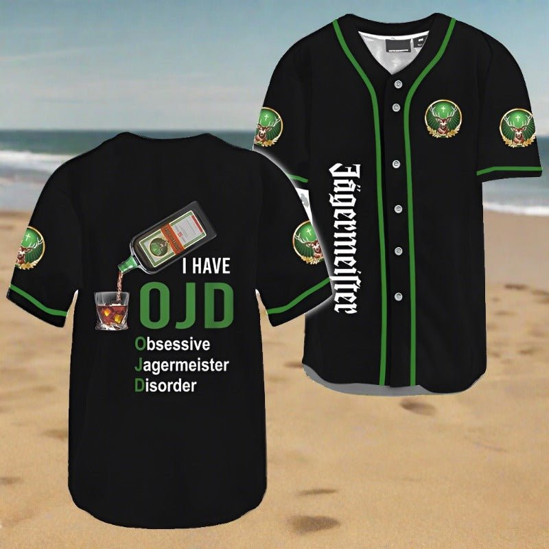 Buildercar - I Have Obsessive Jagermeister Disorder Baseball Jersey