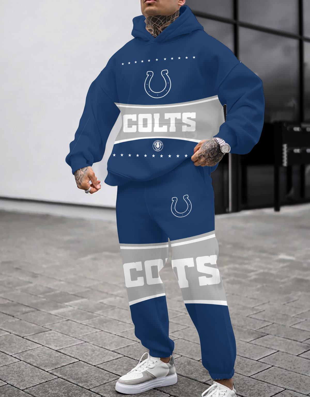 Buildercar - Indianapolis Colts NFL Sport Hoodie Tracksuit Style 174