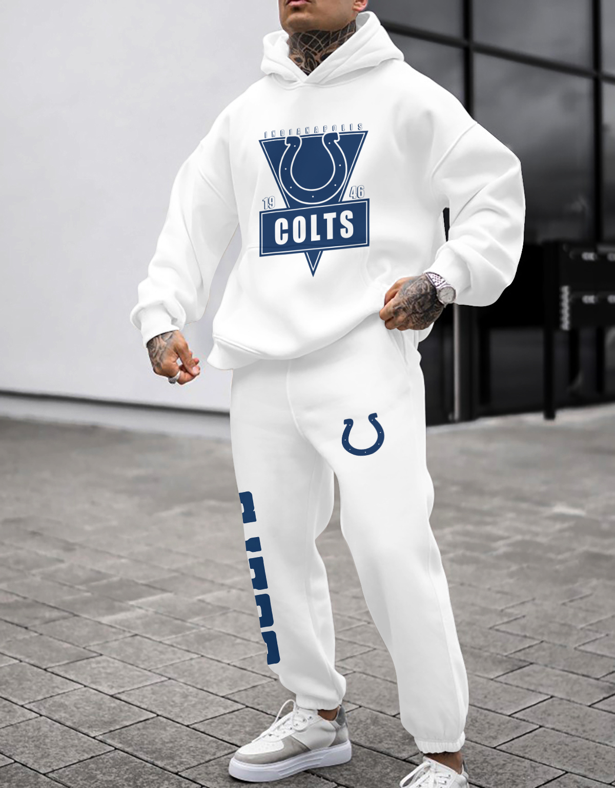 Buildercar - Indianapolis Colts NFL Sport Hoodie Tracksuit Style 238