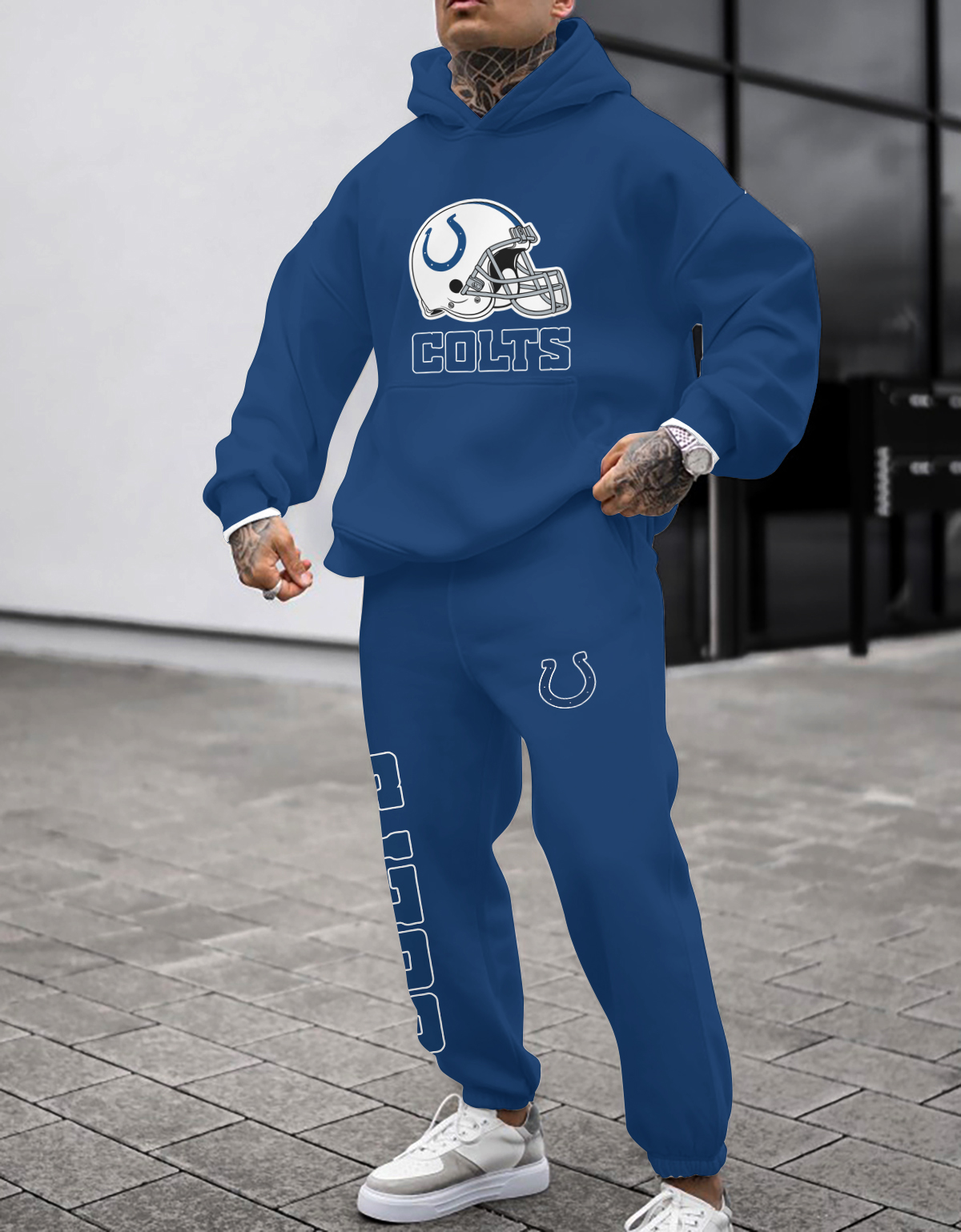 Buildercar - Indianapolis Colts NFL Sport Hoodie Tracksuit Style 253