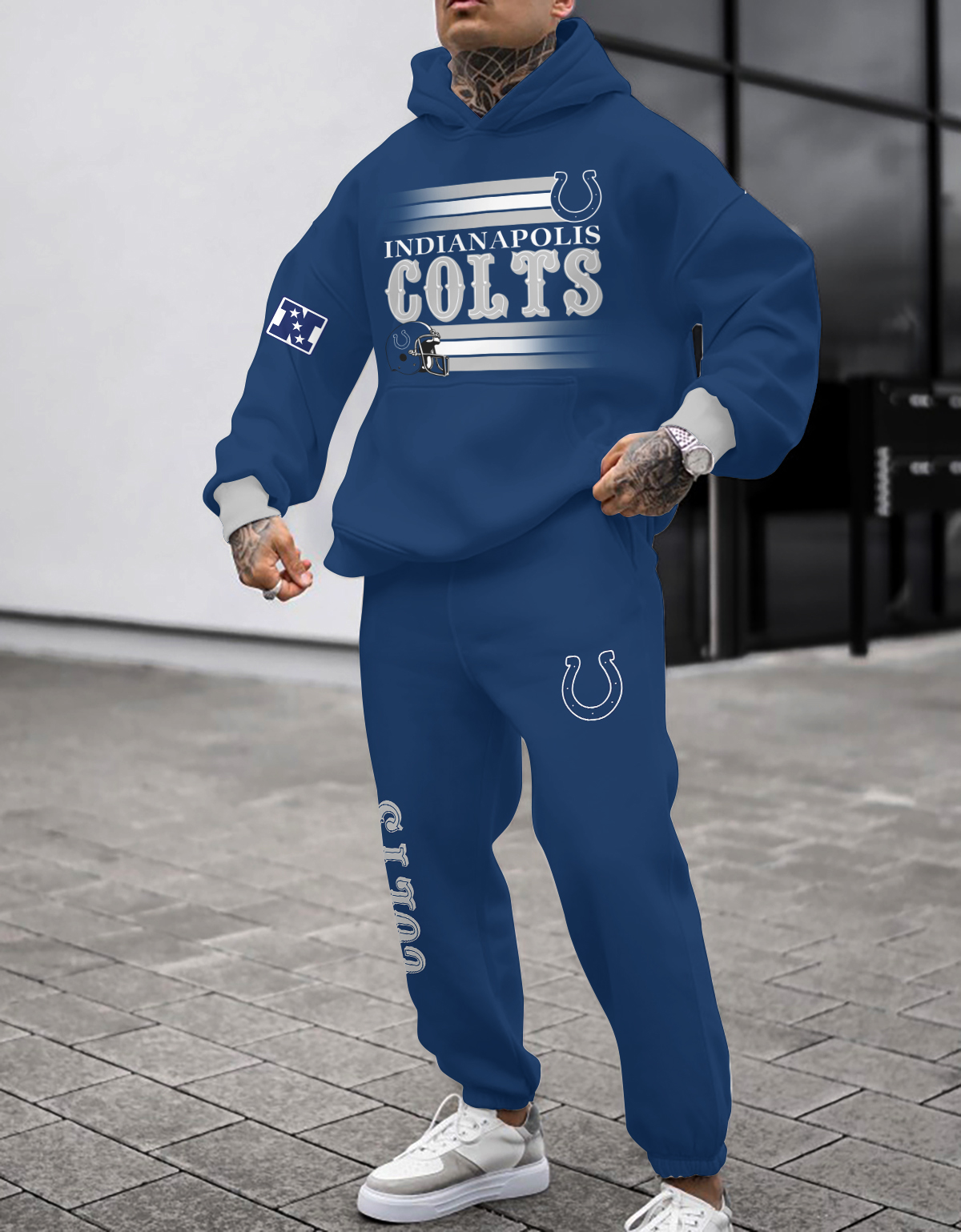 Buildercar - Indianapolis Colts NFL Sport Hoodie Tracksuit Style 350