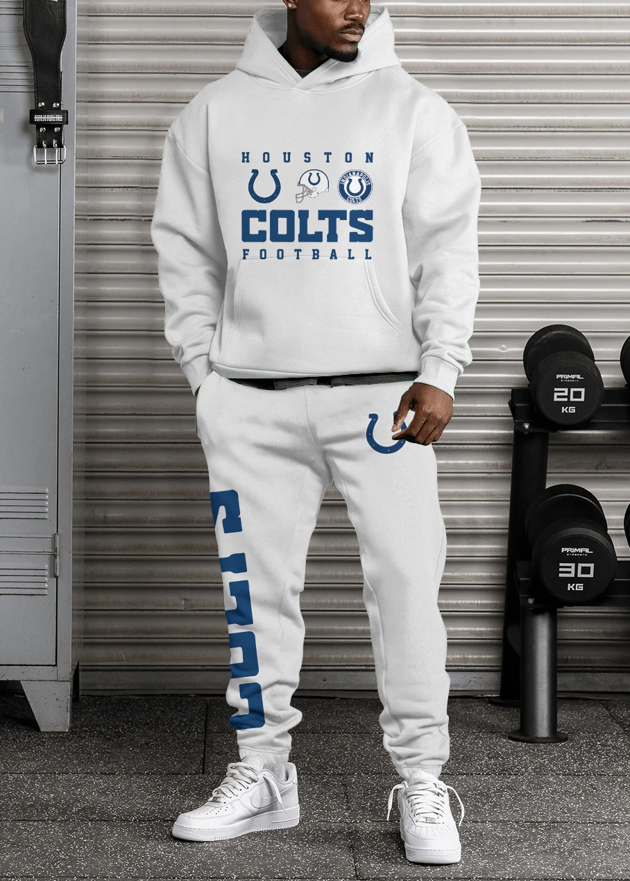 Buildercar - Indianapolis Colts NFL Sport Hoodie Tracksuit Style 369
