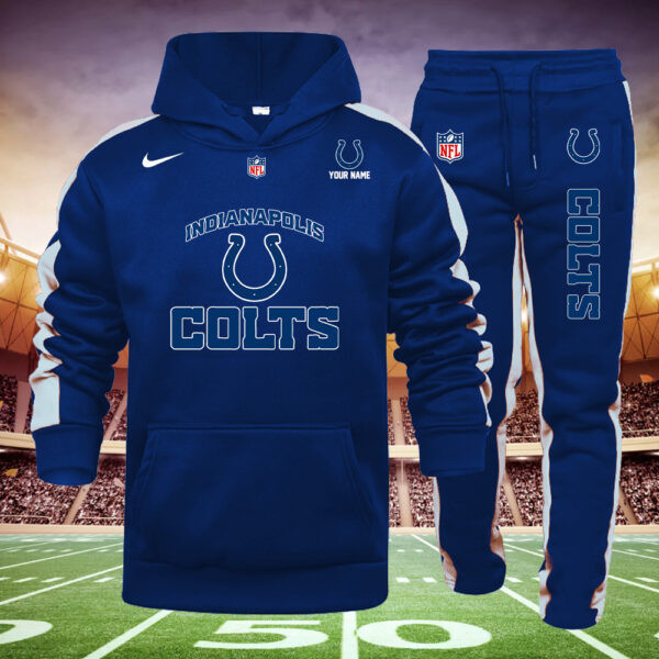 Buildercar - Indianapolis Colts NFL Team Sport Hoodie Sweatpant Tracksuit