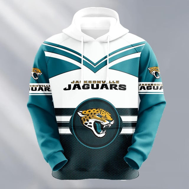 Buildercar - Jacksonville Jaguars Logo NFL 3D Hoodie Style 200