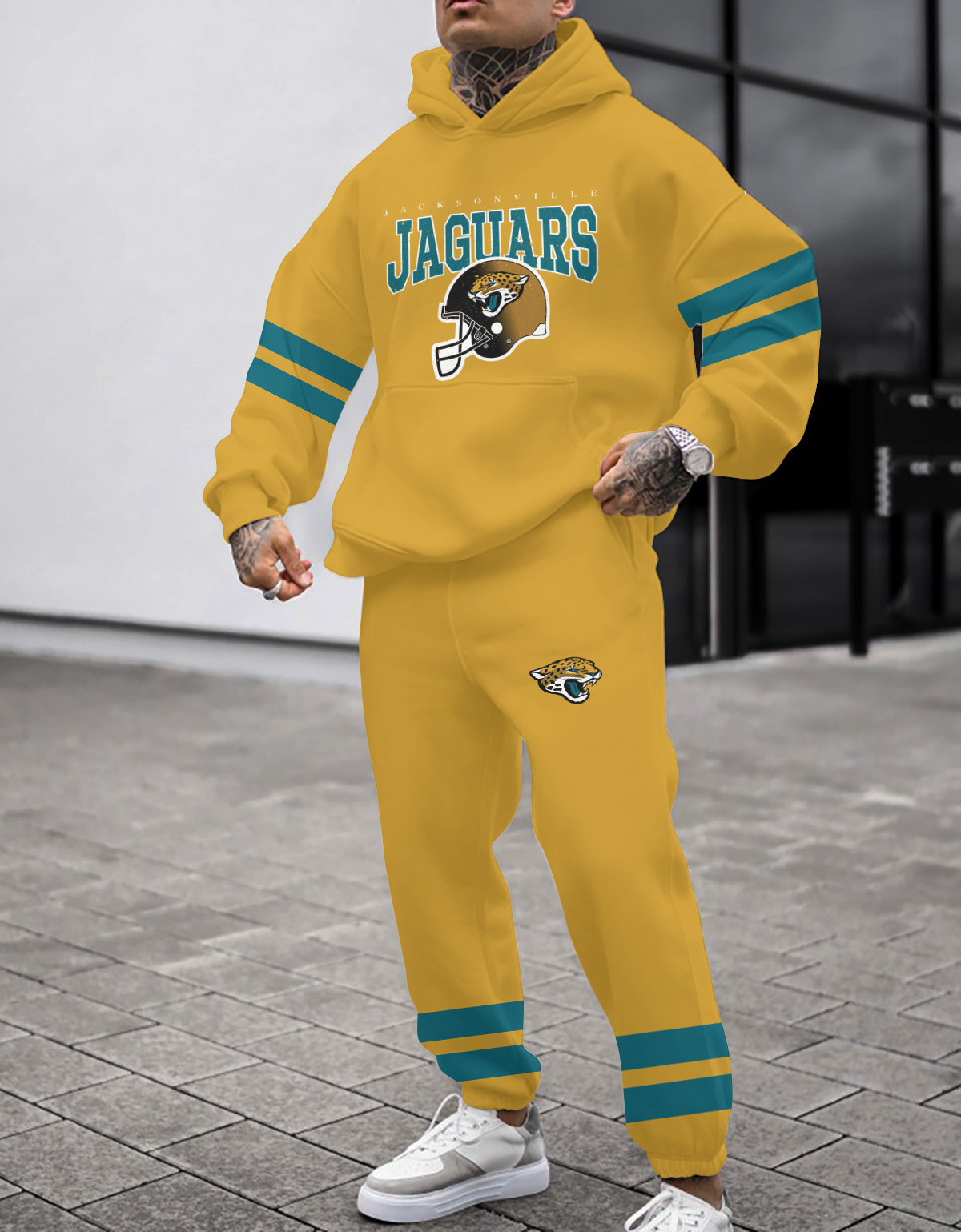 Buildercar - Jacksonville Jaguars NFL Sport Hoodie Tracksuit Style 145